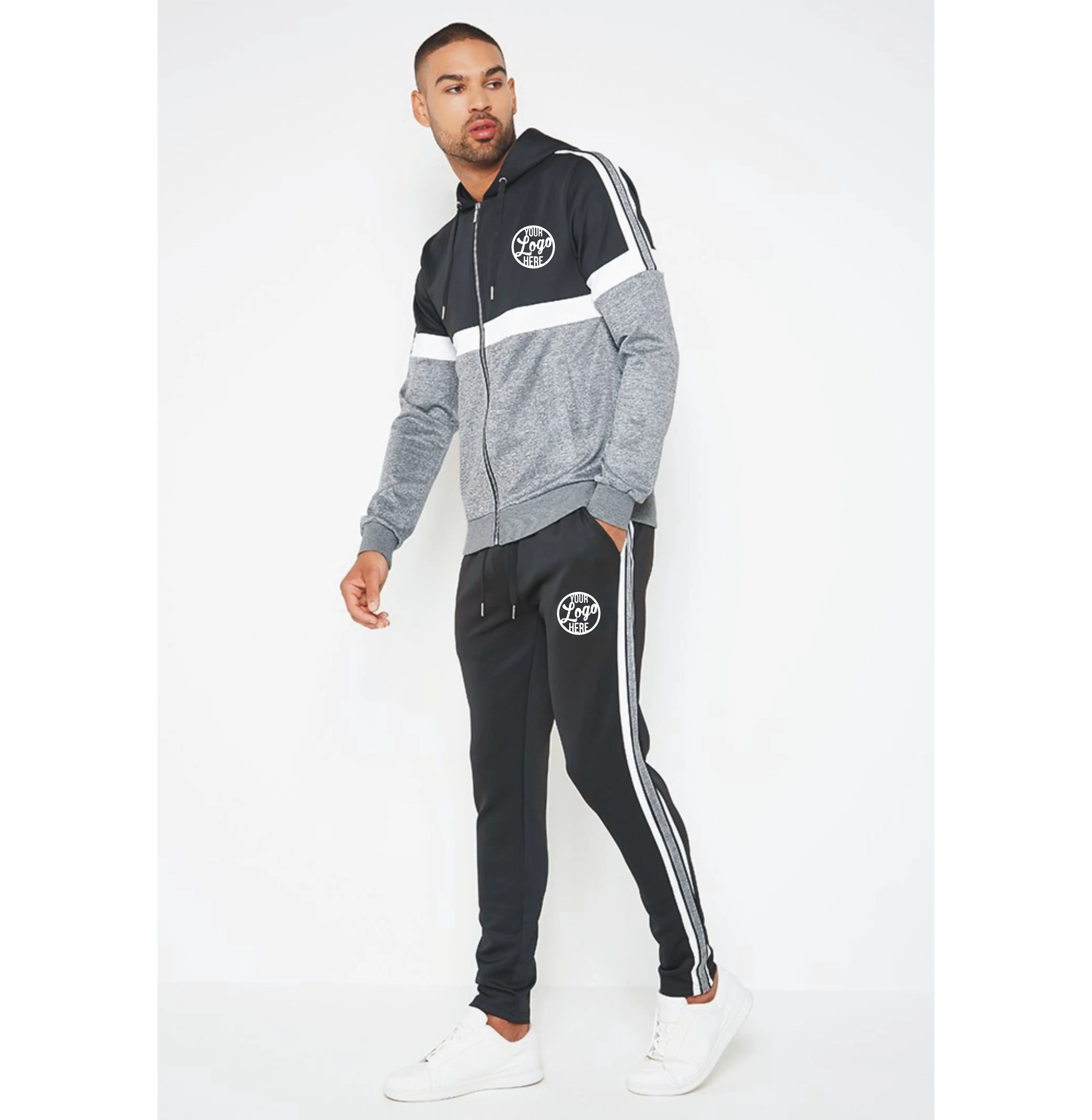 slim fitted side tracksuit willy brokamp  in tracksuits mens wearing tracksuit