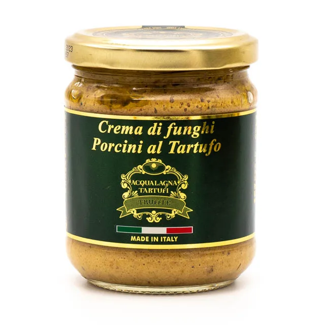 
New Product 2021 Italian Porcini Mushroom Cream with Black Summer Truffle 180 g 