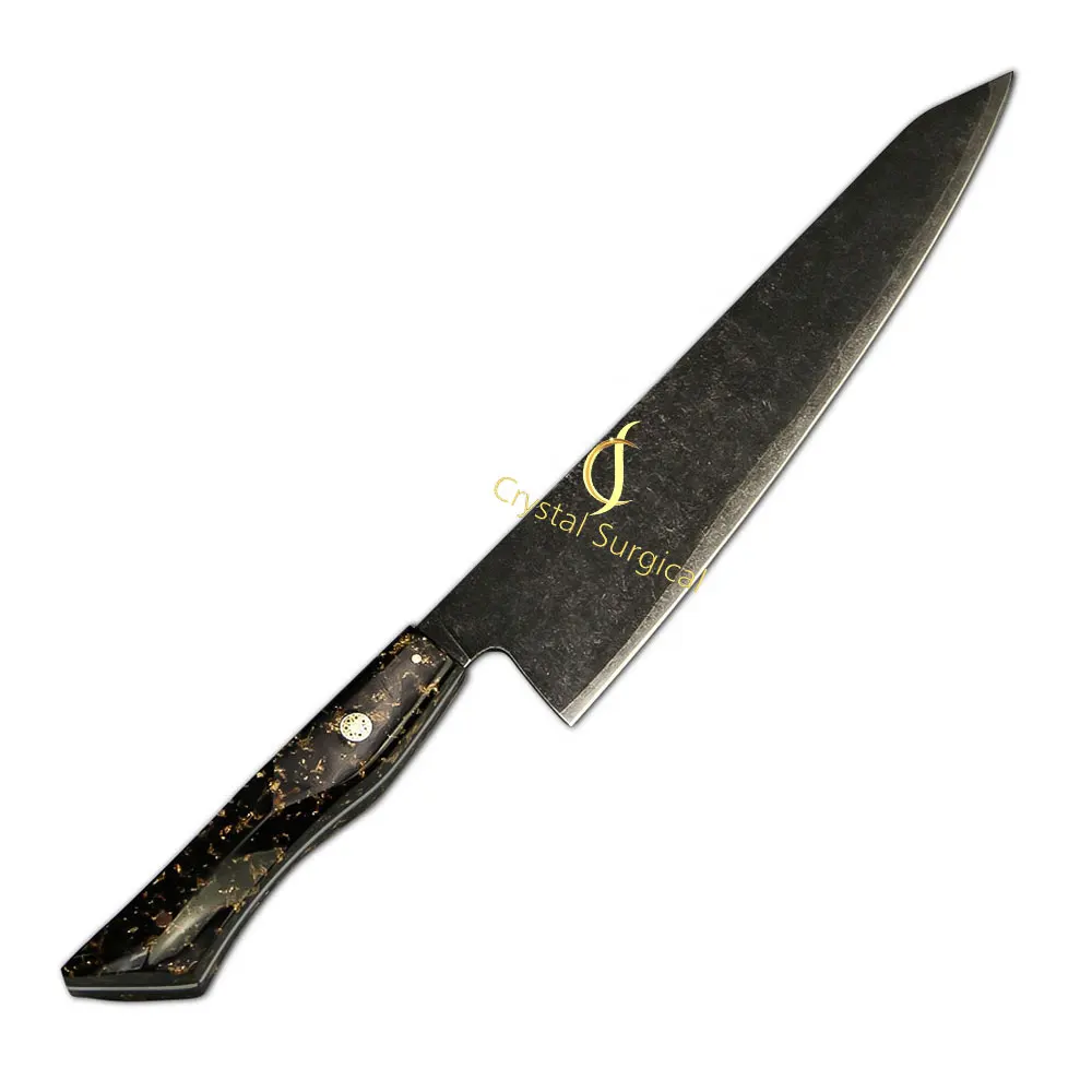 All Purpose Durable Essential Handcrafted Damascus Chef Knife For Kitchen Food Preparation