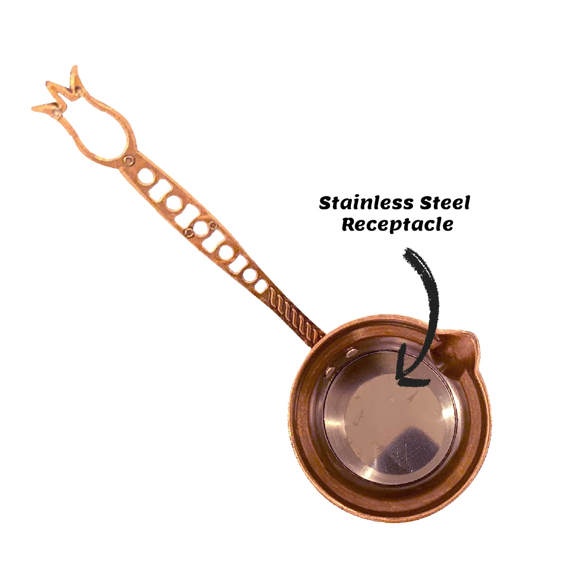 Handmade Turkish Coffee Pot Camping Coffee Pot for the Stove Top Greek Arabic Coffee Maker Cezve with Brass Handle