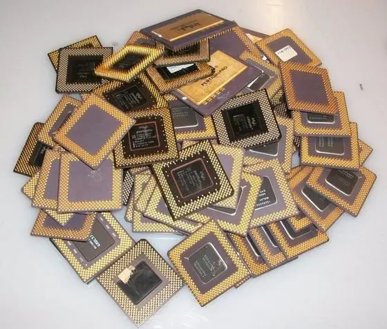 
 Pentium pro золото керамические процессор лома процессор Количество ядер процессора лома с золотые шпильки  