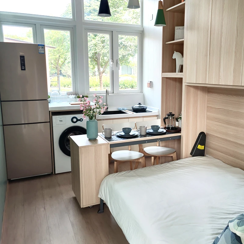 
Cheap outdoor aluminum prefab houses prefabricated transitional housing building 