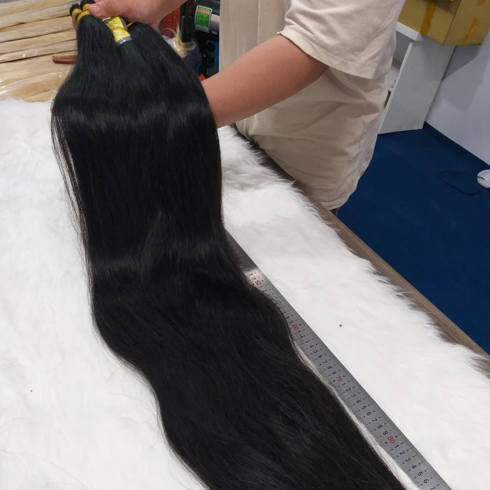 Супер длинные 100 см натуральные человеческие волосы, оптовая продажа, лидер продаж, высокое качество для наращивания волос, парики