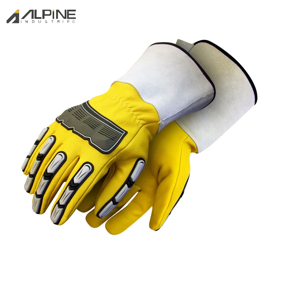 Best Price Safety Anti Vibration Gloves Padding TPR Protector Impact Gloves Men Mechanic Work Gloves