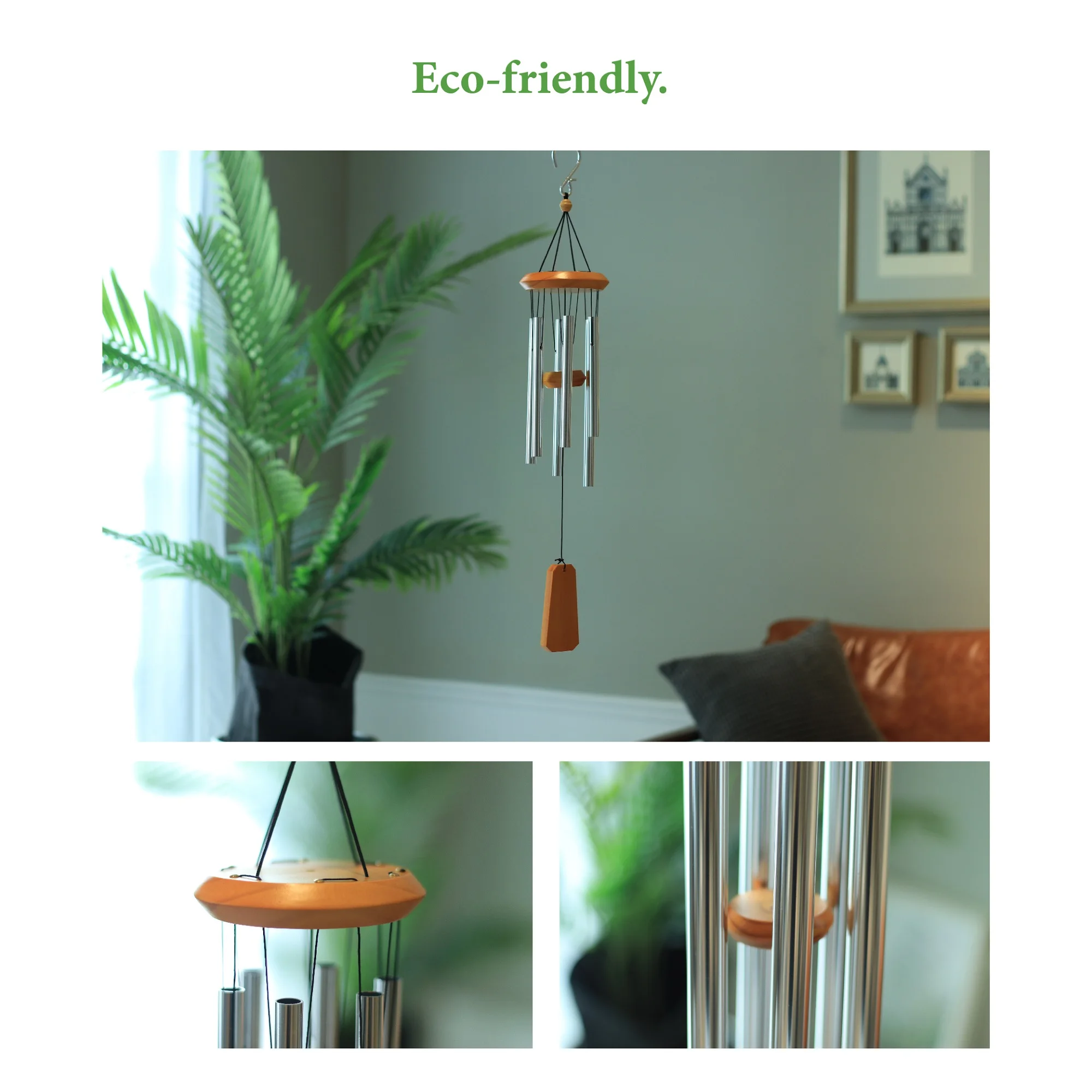 33IN сочувствия Windchime Металл Крытый 6 алюминиевых колокольчиков трубки