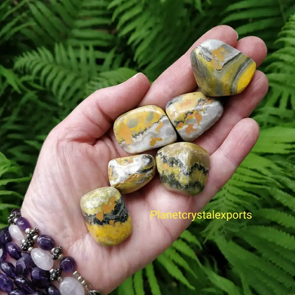 Wholesale Natural  Bumble bee Jasper Polished  Crystal Tumble Stone For Home Decoration Buy From Planet Crystal Exports