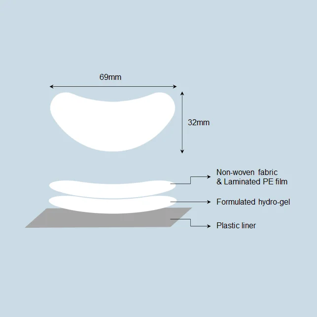 Korean Under Eye Patches Anti Wrinkle Patch Lint Free Eye Gel Pads for Eyelash Extensions High Quality Hydrogel Eye Patch