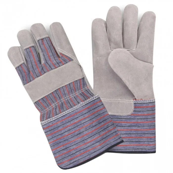 Best Quality Manufacturer Cowhide Working Mittens Hands Protective Industrial Leather Gloves from Pakistan