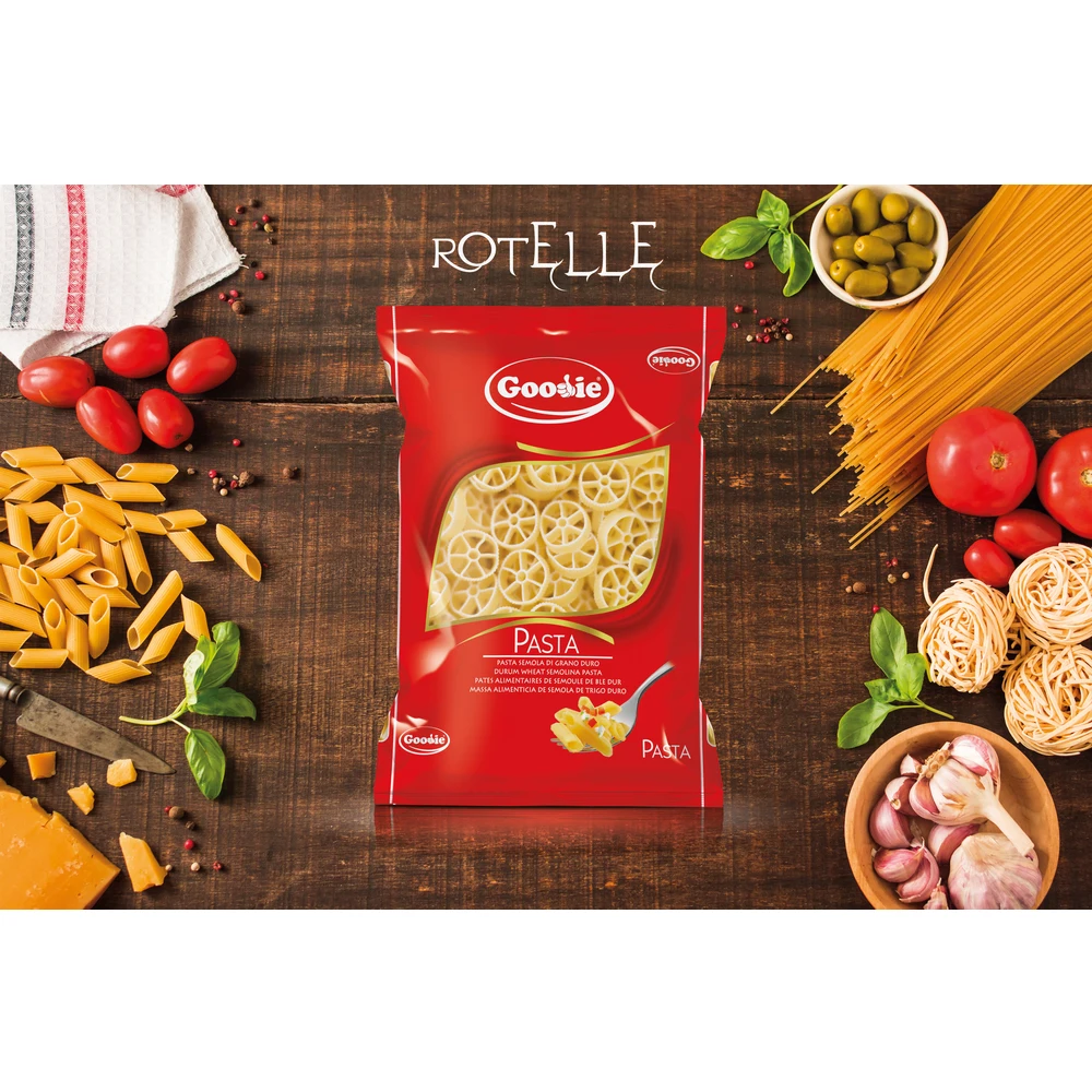 Rotelle (Wagon wheels) (Premium Quality Pasta Spaghetti from Factory)