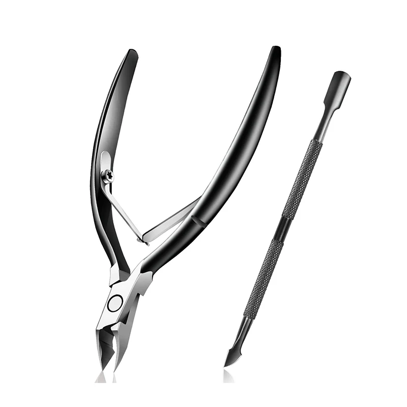 Low Moq Cuticle Nippers Custom Logo Nail Cuticle Professional Dead Skin Remover Dual-ended Nail Clipper