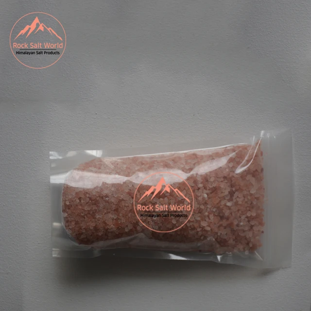 Himalayan Pink Natural Edible Crystal Salt Best for Best Cooking Refined Grains with  1 KG Best Packing Logo  Zipper