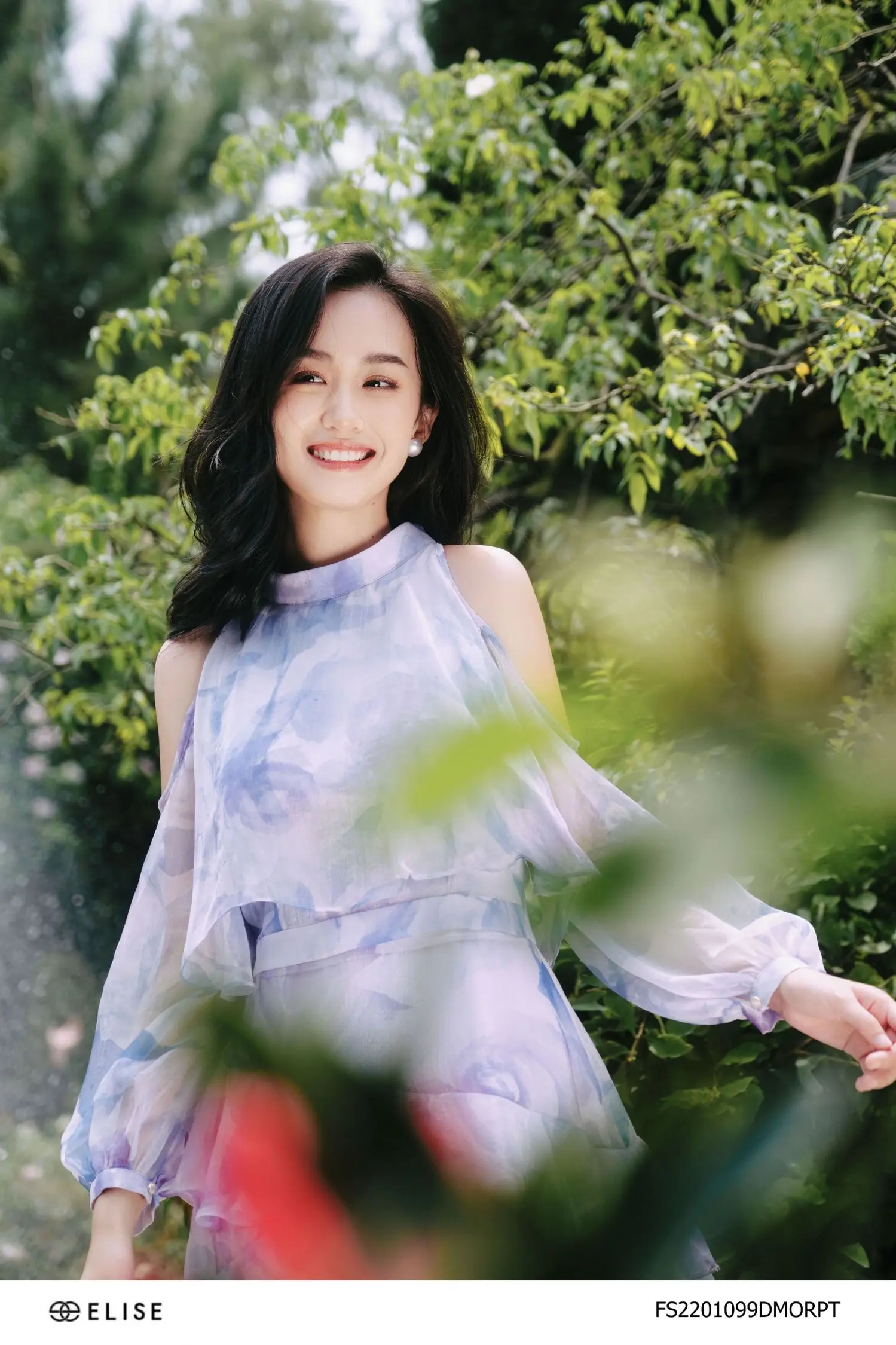 2022 Summer  Off Shoulder Dress Mandarin Collar Long Dresses Women Wholesale Elise Fashion