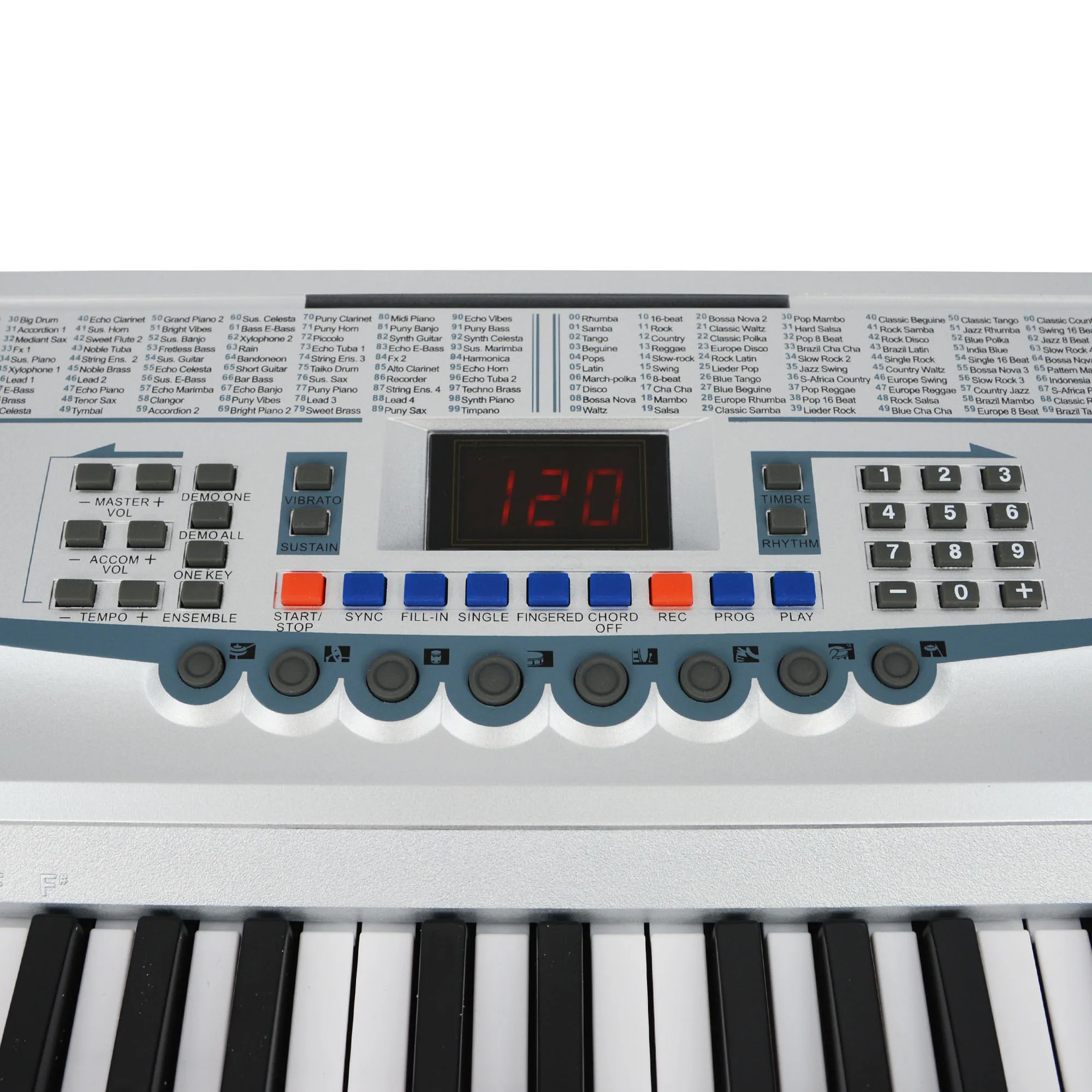 Axus AXP15 54 Key Portable Electronic Music Keyboard with Music Rest and Mains Adaptor