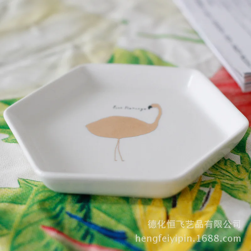 Christmas ceramic snack plate creative ceramic snack plate customized export