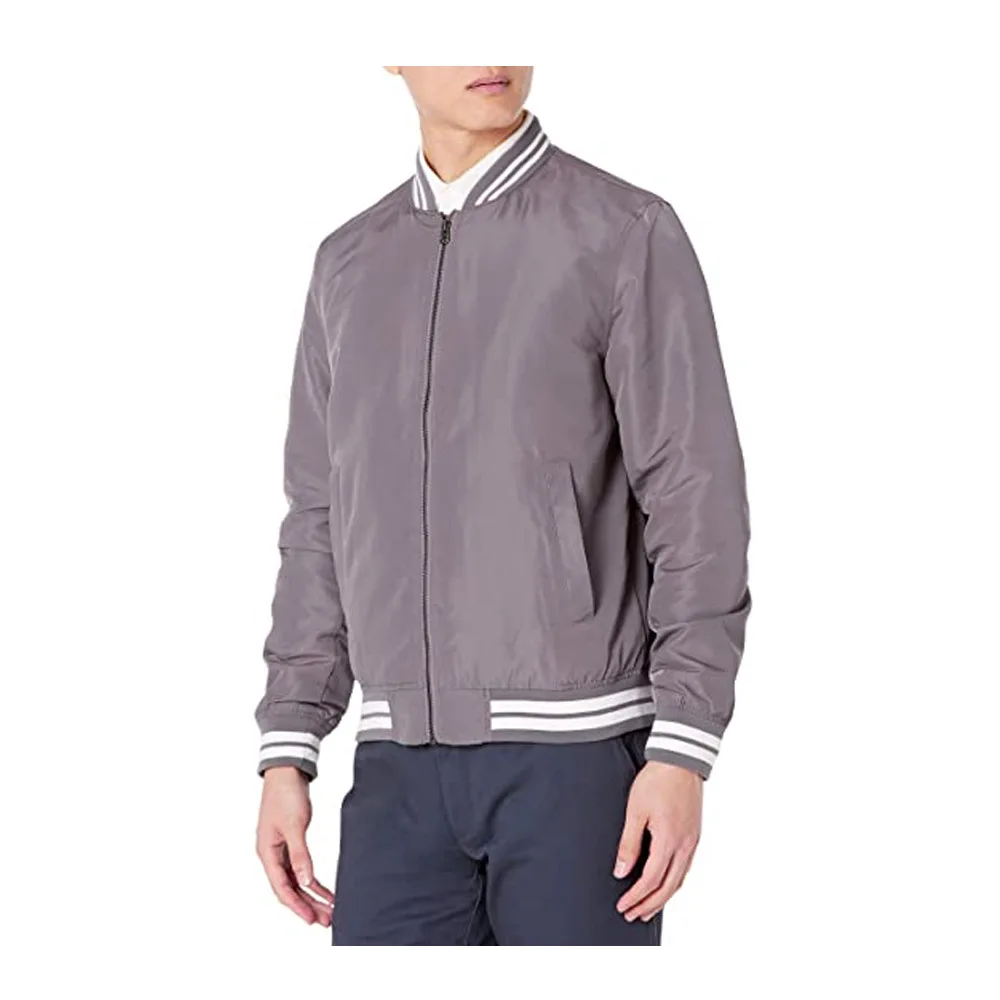 Custom Embroidery Silk Satin Fashion Letter Man Basketball Jackets