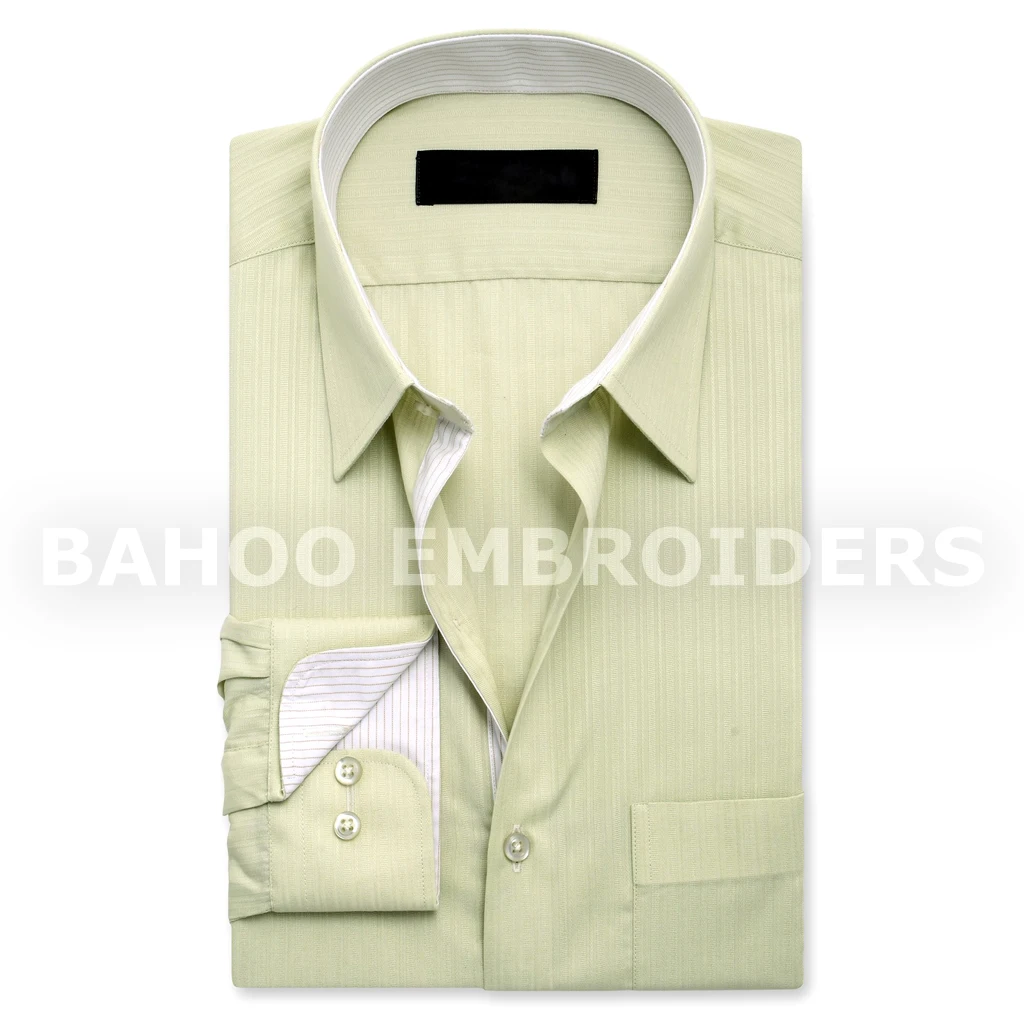 Мужская самодельная рубашка в полоску-синий и красный