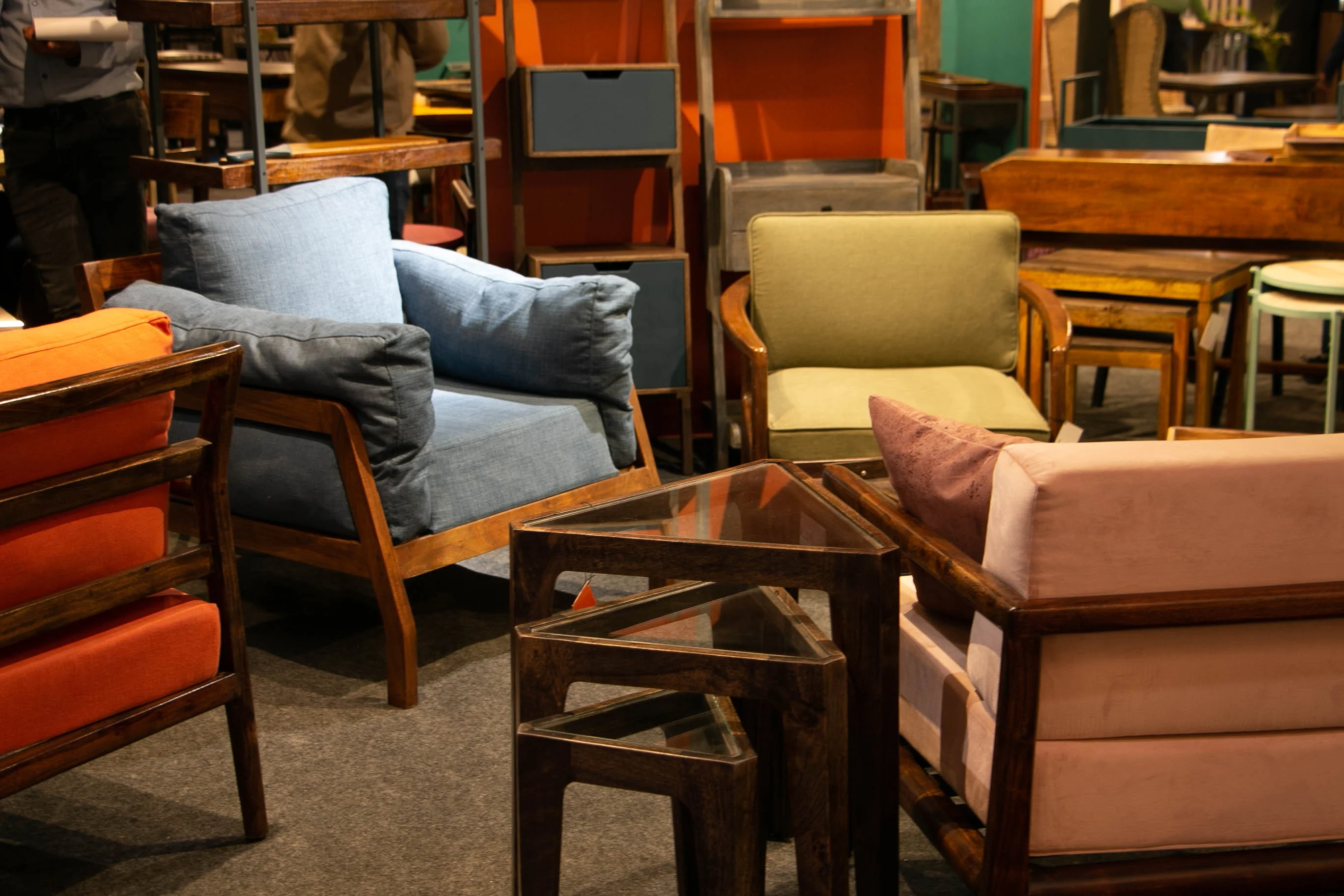 Кухонная мебель из массива манго промышленная деревенская