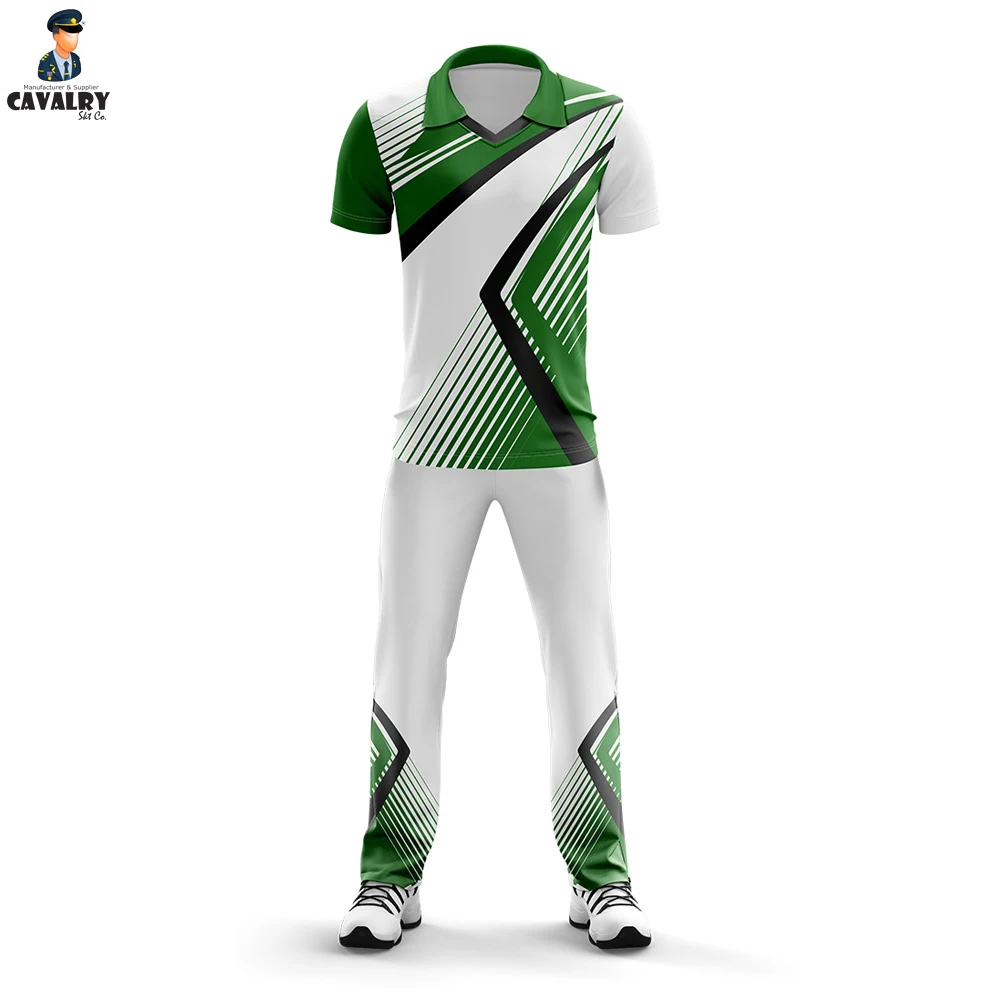 New Design 2022 Cricket Jersey Pattern Customize design Uniforms Cricket Kits Sublimation Uniforms
