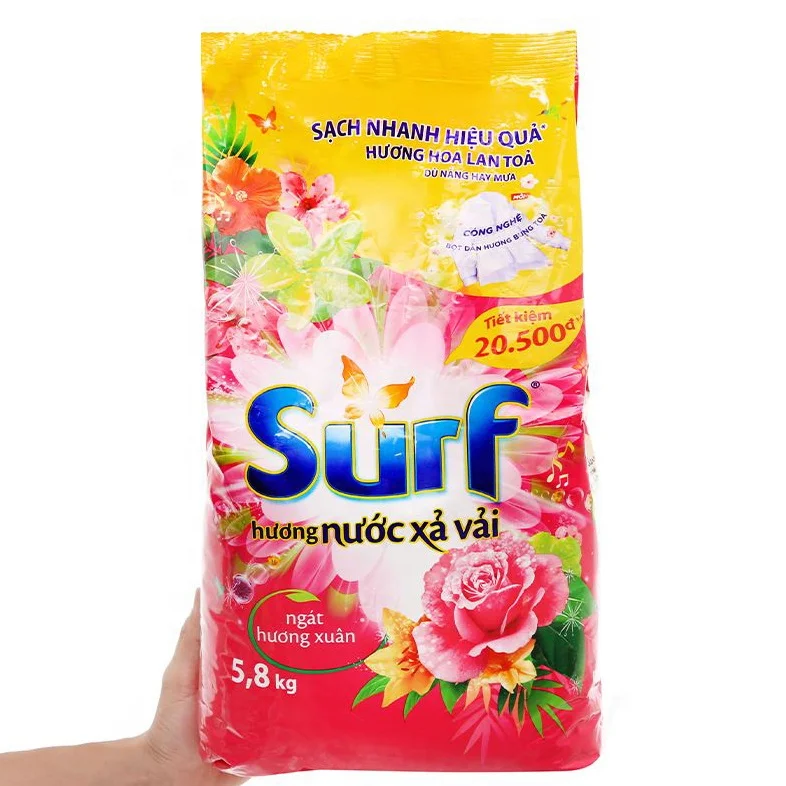SURF LAUNDRY DETERGENT POWDER 5.8KG/SURF WASHING POWDER/SURF VIETNAM WASHING POWDER