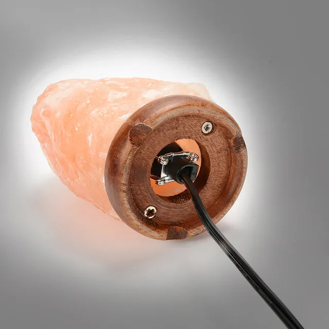 Pure Quality 100% Natural Air purifier Natural Himalayan Pink Salt Lamp with wooden  Base Whole Sale Manufacturer From Pakistan