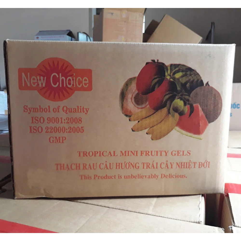 
Coconut flavor mini fruity gels 1000g/bag New Choice jelly brand from Vietnam 