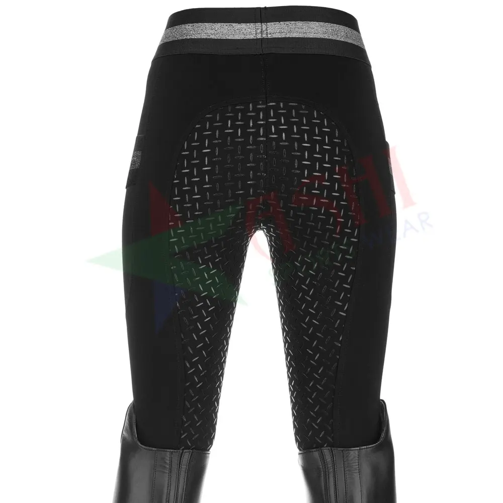Full Seat Silicone Equestrian Riding Pants Belt Loops Ladies 4 way stretch riding sexy full seat equestrian legging Riding Pants