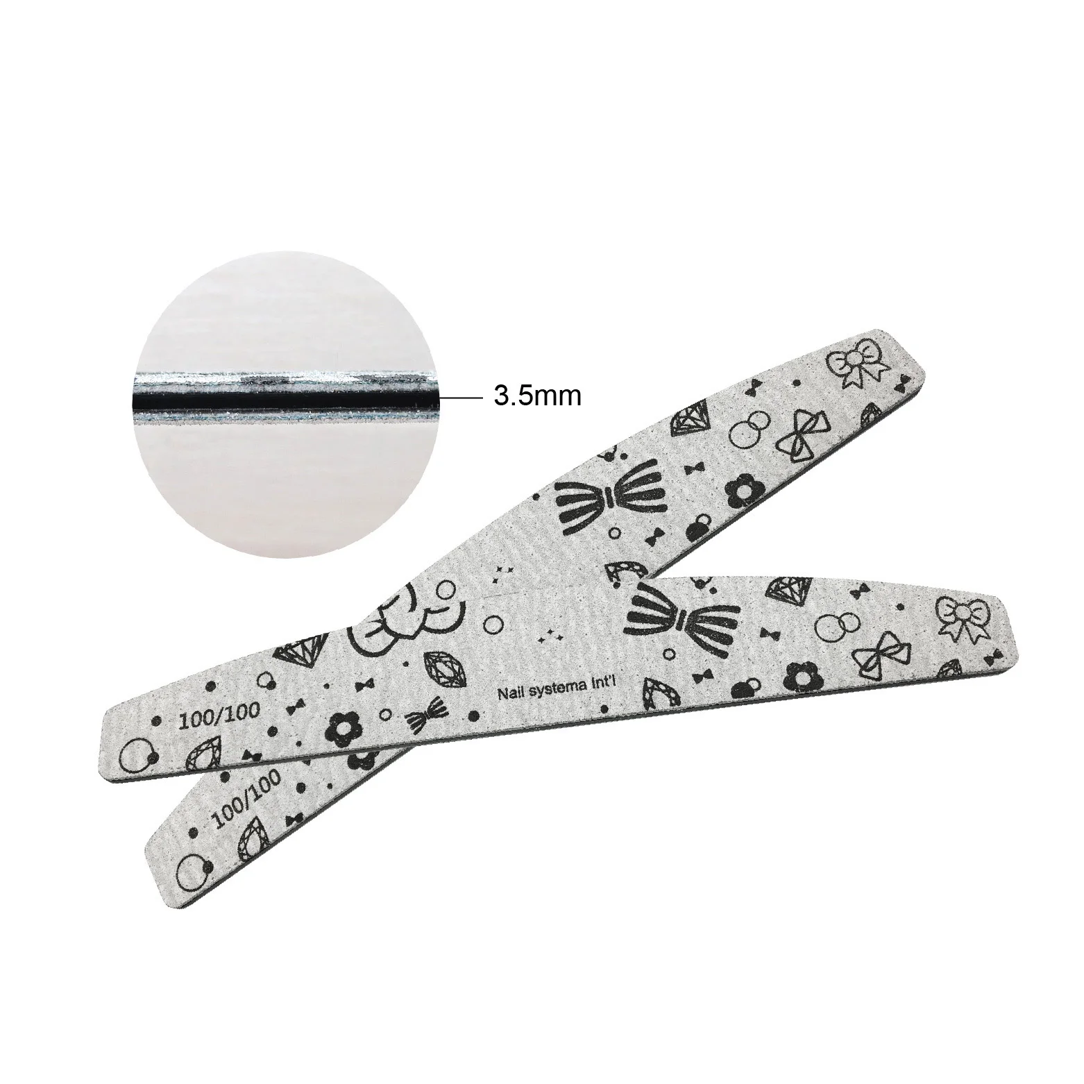 Taiwan OEM 5301 High Quality Custom Manicure double side Nail Files