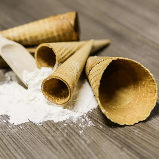 PREMIUM ICE CREAM SUGAR CONES ITALIAN QUALITY MARCO AURELIO H.170 - D.78 FOR GELATO ITALIANO