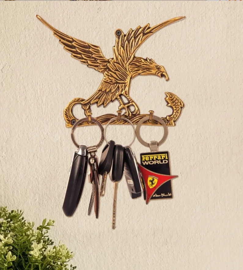 brass Eagle  key holder for home and office decor and organization