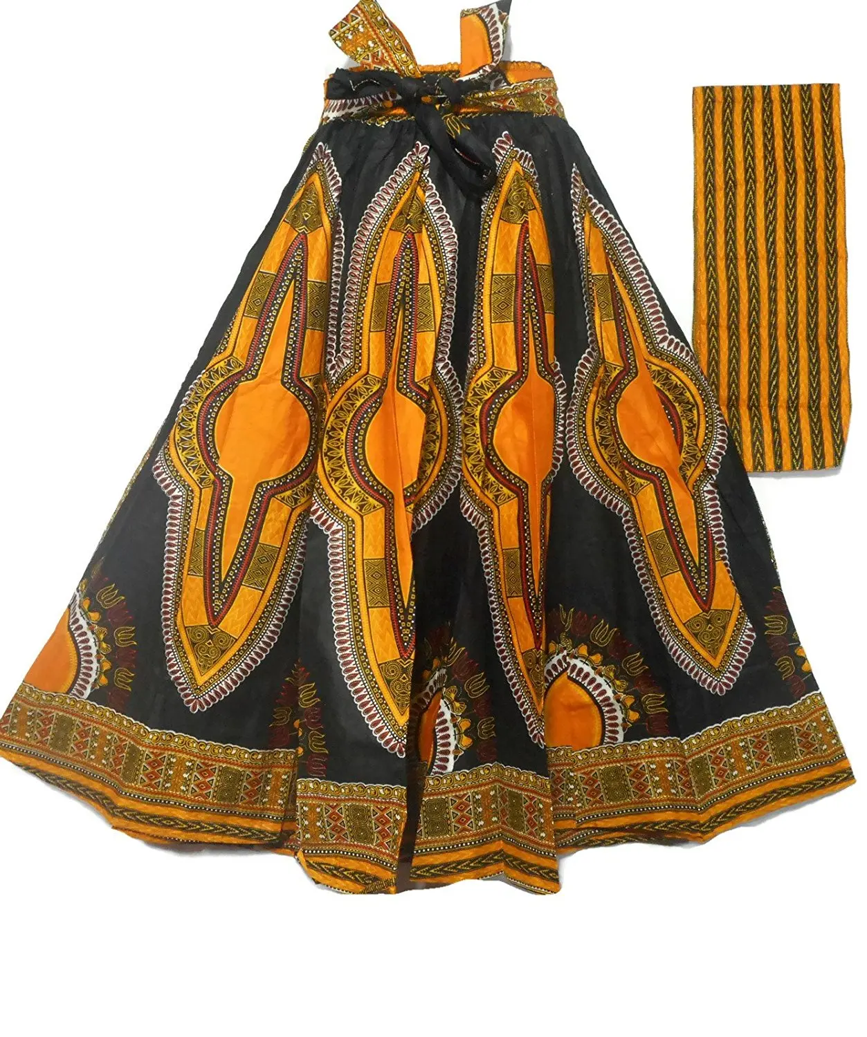 Wholesale Manufacturer Latest African Fashion Cotton Dashiki African Print Ladies Long Skirt