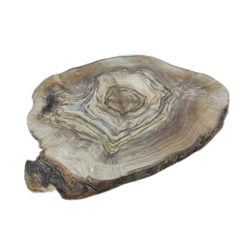 Home Furniture Irregular Olive Wood Office Home Decor Coffee Table 100% Olive Wood Small Table.