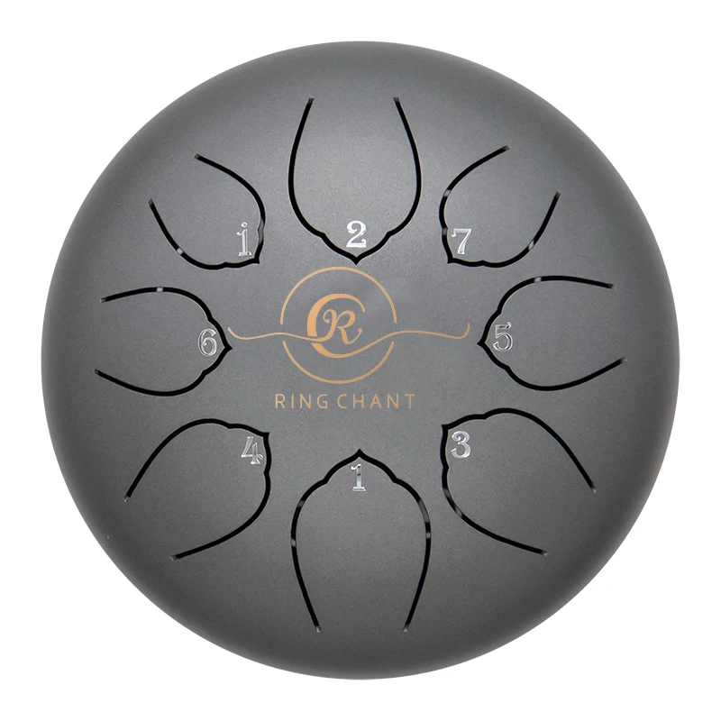 Мини ручная чакра 6 дюймов Звукотерапия стальной барабан для языка с сумкой переноски начинающих