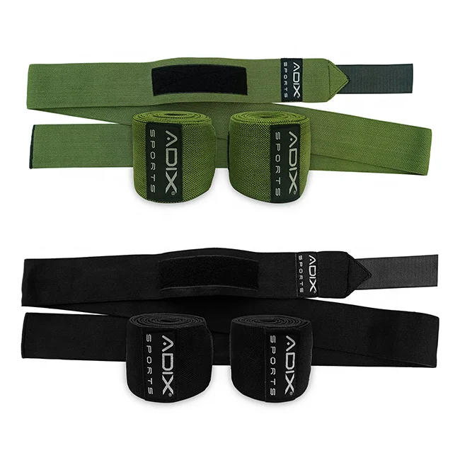 Customized Logo Knee Wraps Weight Lifting Elasticated Powerlifting Support Bandage Great for Squats Gym Fitness Body Building