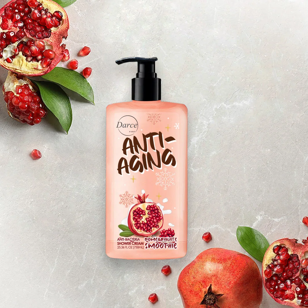 Darce Body Wash Shower Cream Anti Aging - Pomegranate Smoothie Wholesale OEM 750ml
