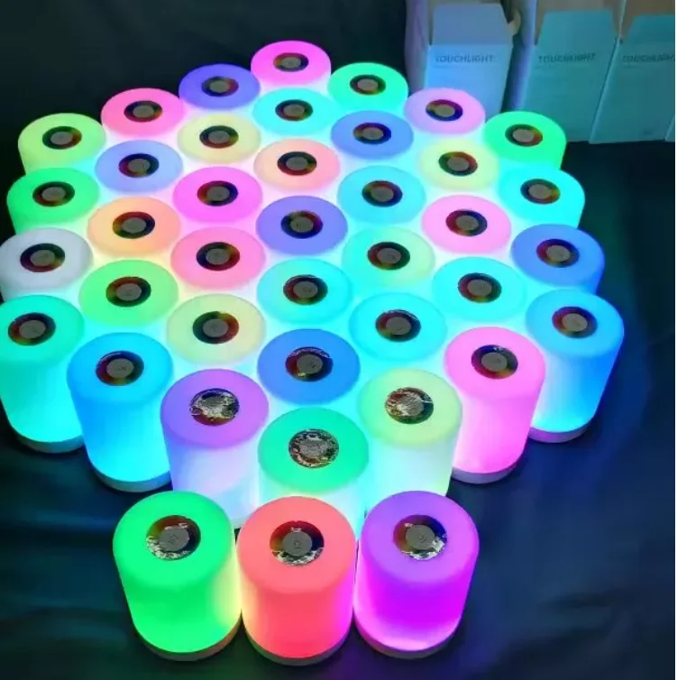 LED Nursery Night Lights for Kids USB Rechargeable smart touch colorful light Lamps  baby night light desk lamp for home