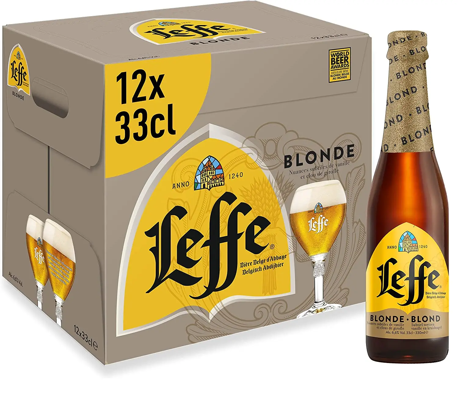 Пиво Leffe 330 мл, производство Бельгии