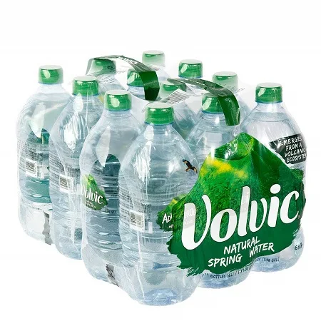 Качественная бутылка Volvic с натуральным сверкающим минеральным ворсом (Л x 12)