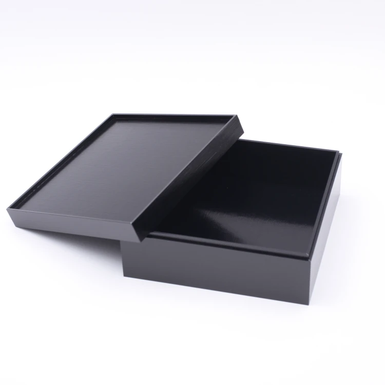 Food boxes (Large / Medium / Small)  Japanese faux-lacquering box, including the divider green box (Black / Red / Brown)