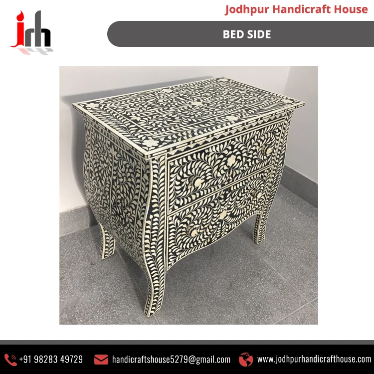 Direct Factory Sale Bone Inlay Material Bedroom Furniture 2 Drawer Chest