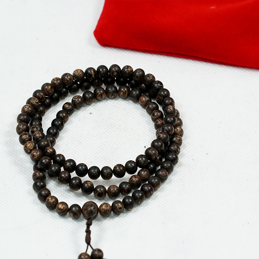 High Quality Vietnam Oud Bead Bracelet made from Oud Wood Prayer beads high quality black natural agarwood