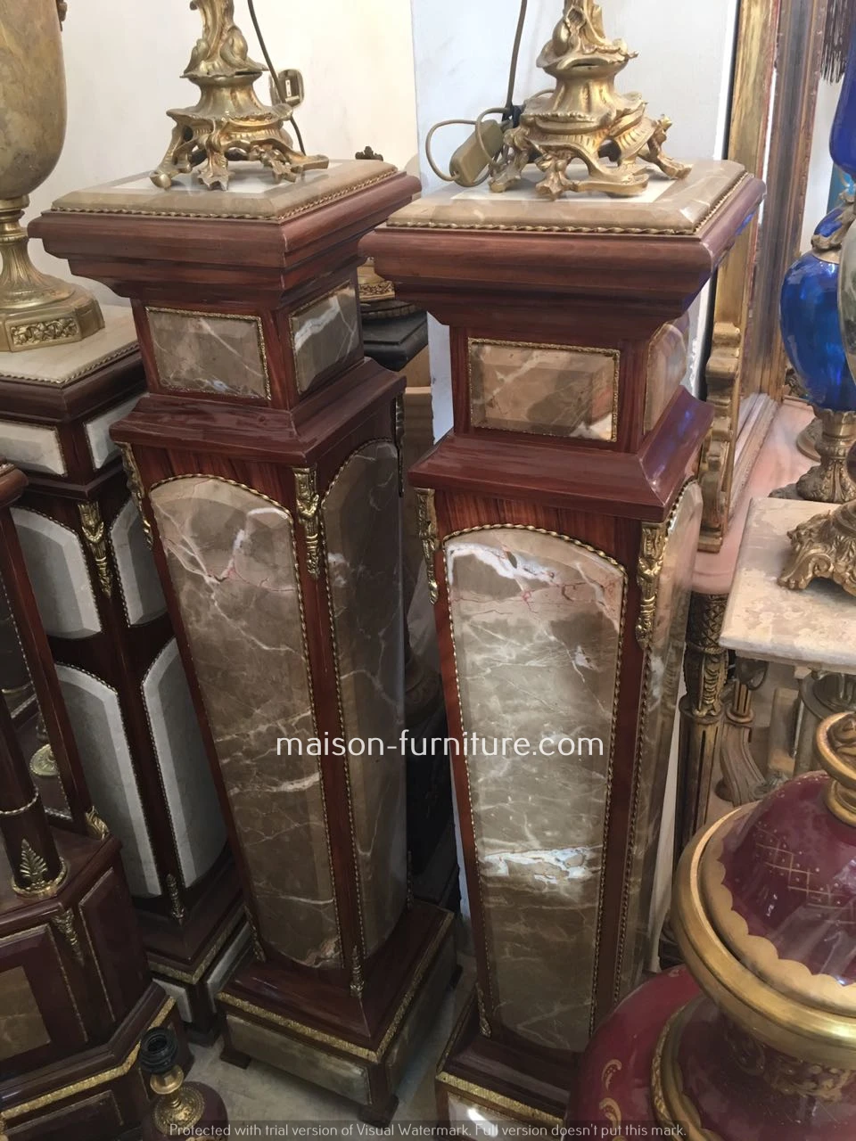 
antique french pedestal table 