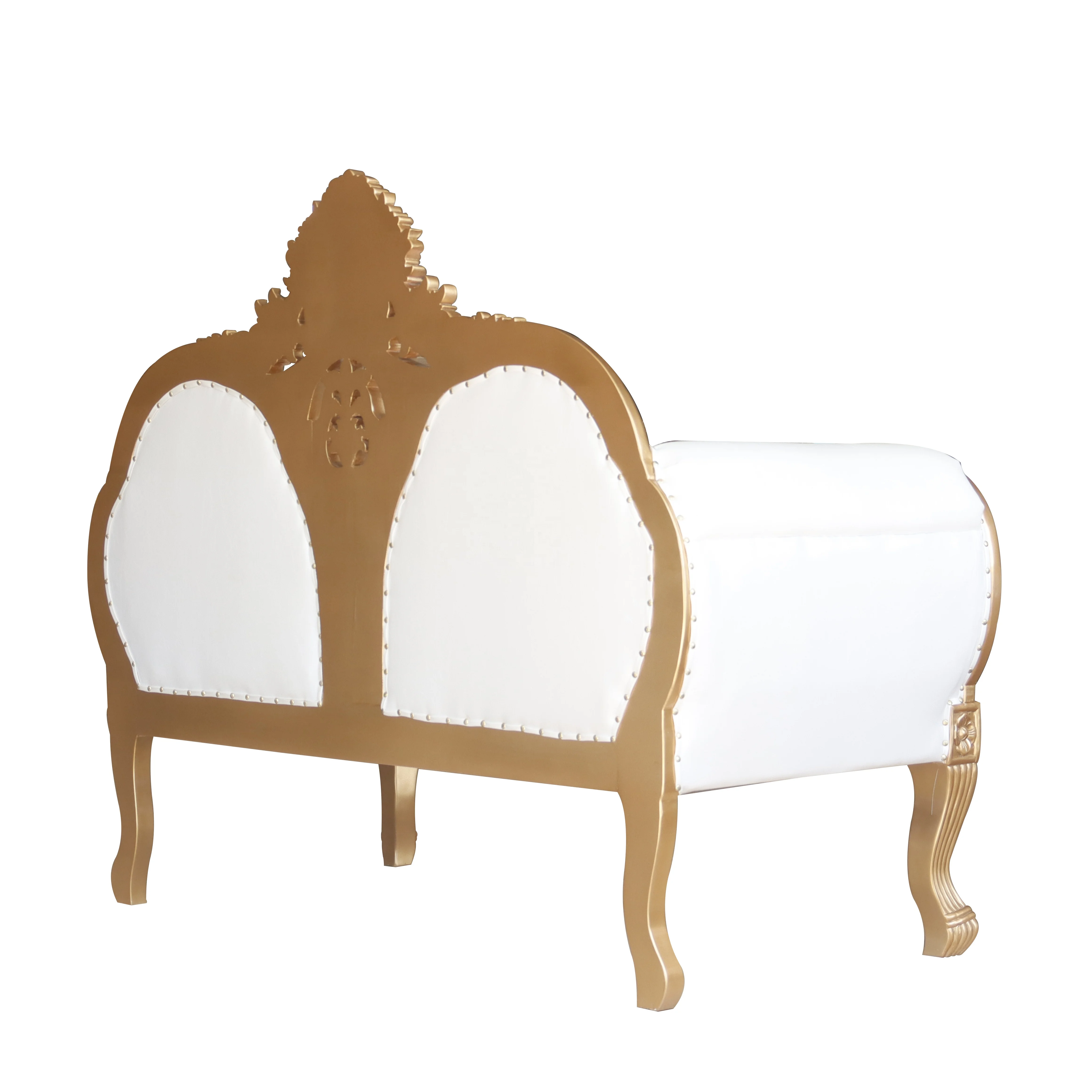 Cheap Antique Living Room Sofas Throne Chairs Hotel Furniture Event Bride and Groom Wedding Chair Home Furniture Traditional