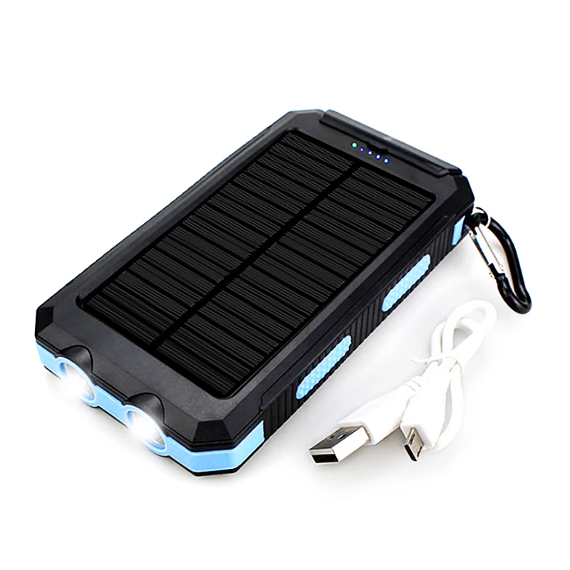 
Innovative Products 2021 Solar Power Bank 20000mah Waterproof Portable Solar Mobile Charger Station Solar Charger For Cell 