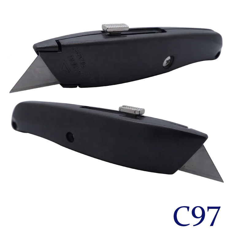 
Heavy duty zinc alloy auto retractable utility box cutter 