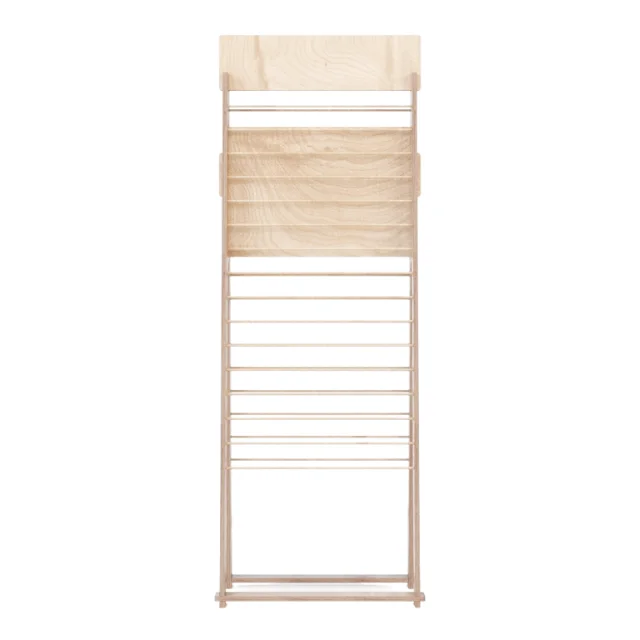 Wood Display Clothing Rack Interlocking Custom Design Apparel Display Stand For Wholesale