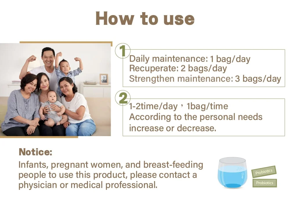 Probiotic health and wellness products for flatus diarrhea Improve constipation Enhance immunity