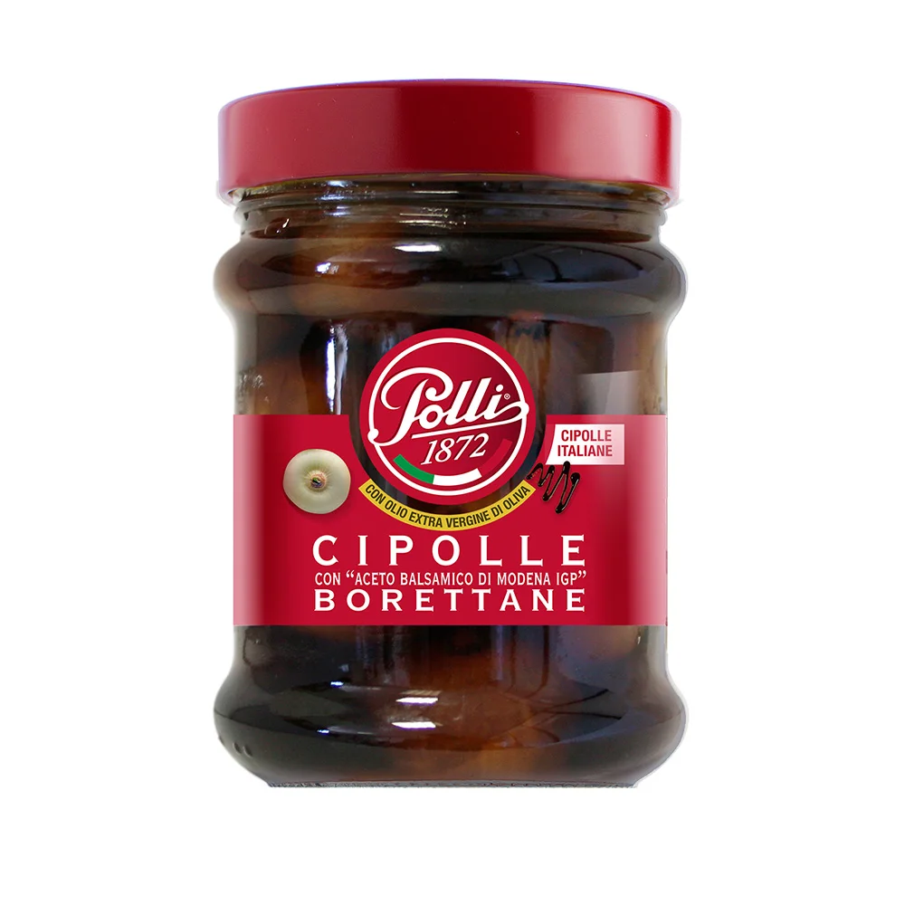 Popular Italian antipasti Balsamic vinegar of Modena 3 years shelf life 300 g onions in mason jar for sale