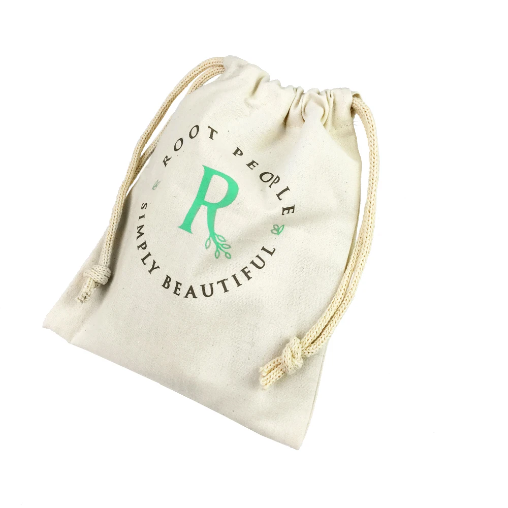 Custom Cotton Bags with Drawstring Produce Bulk Gift Bag Jewelry Pouch for Party Wedding Home Storage