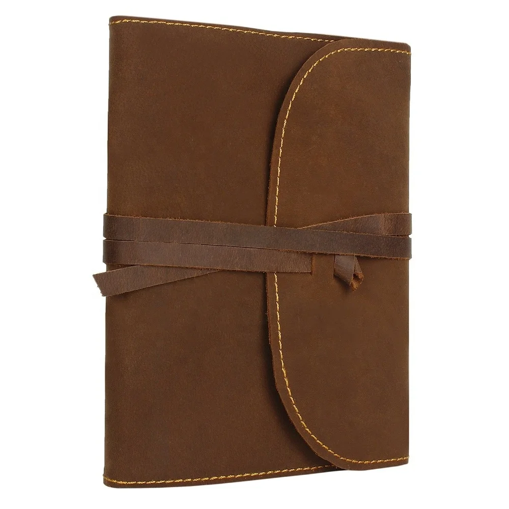 Refillable Handmade Genuine vintage Leather Journal Notebook Diary Notebook or sketchbook with lined cotton vintage paper