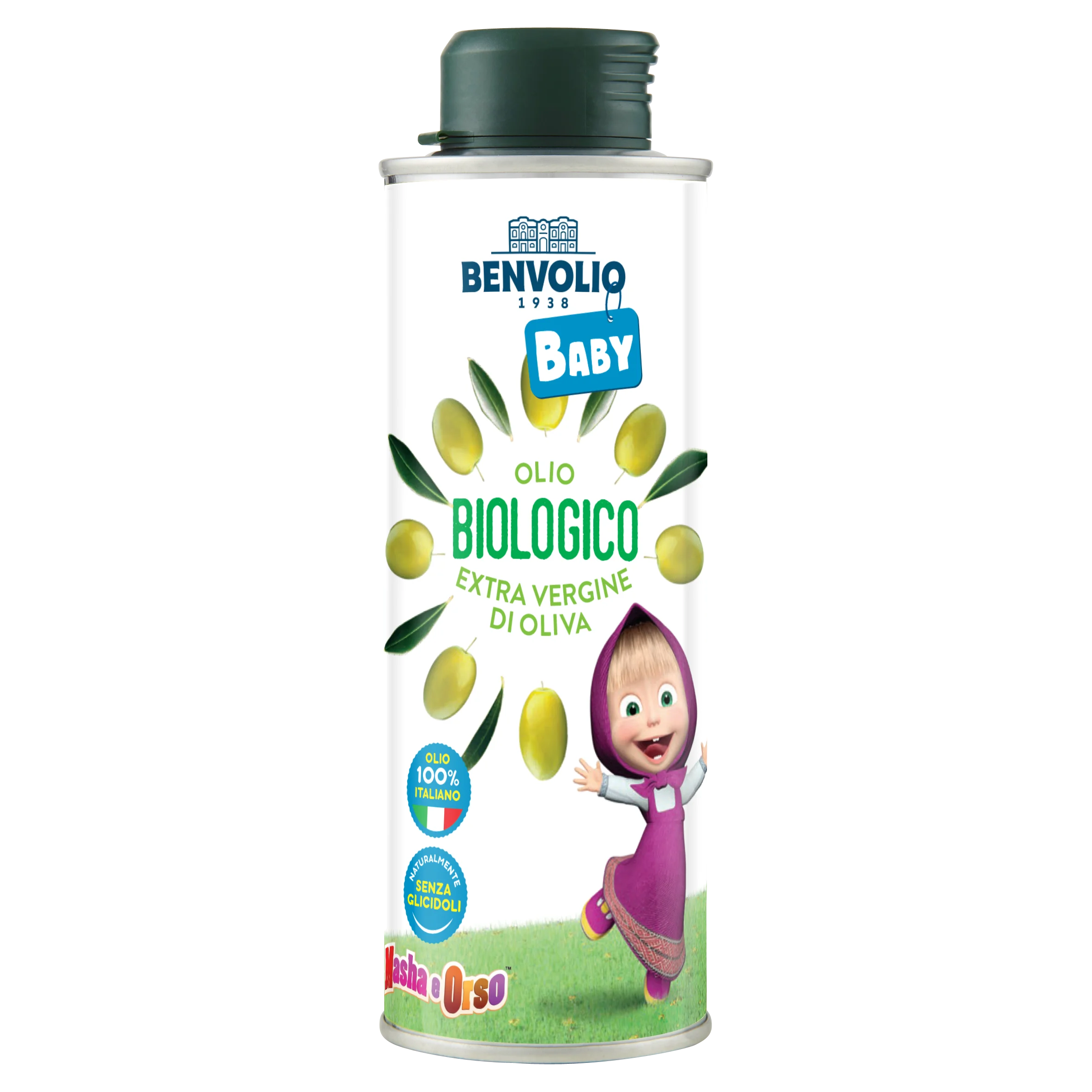 BENVOLIO 1938 BABY ORGANIC 100% ITALIAN EXTRA VIRGIN OLIVE OIL 6x250 ml HIGH QUALITY NATURAL ITALY